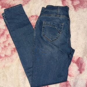 Juniors - High Waisted Skinny Jeans